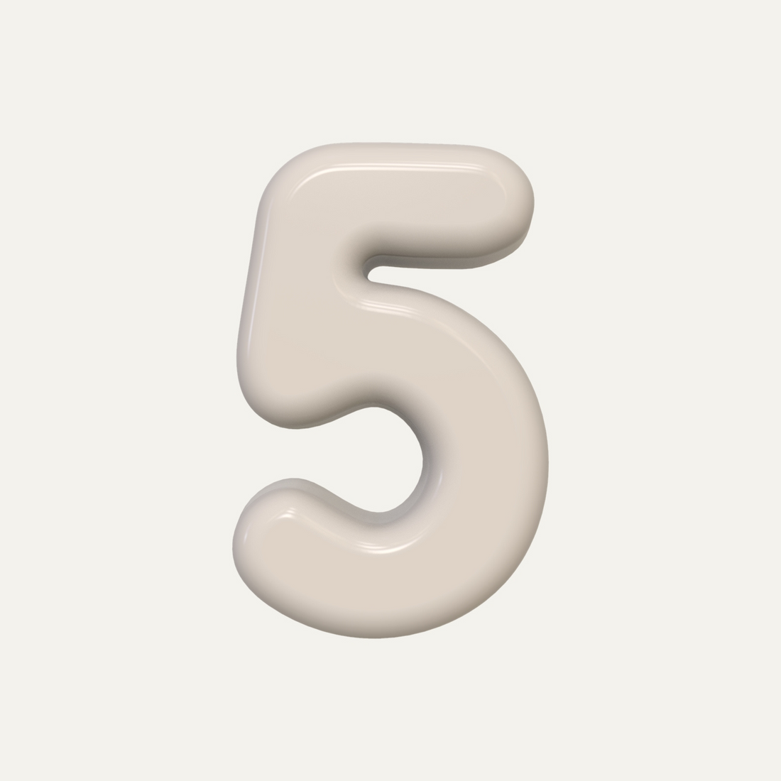 Number – handcrafted ceramic decor