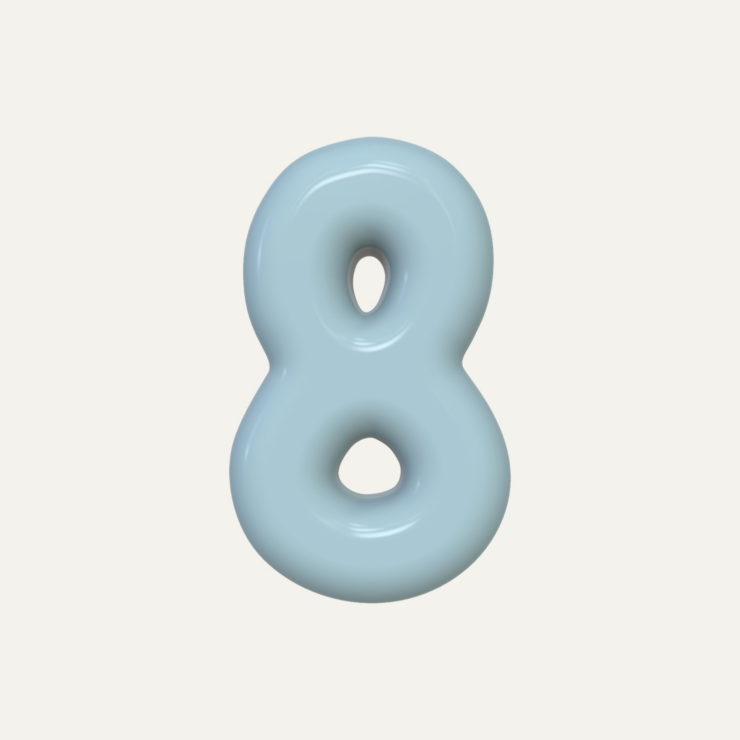 Number – handcrafted ceramic decor