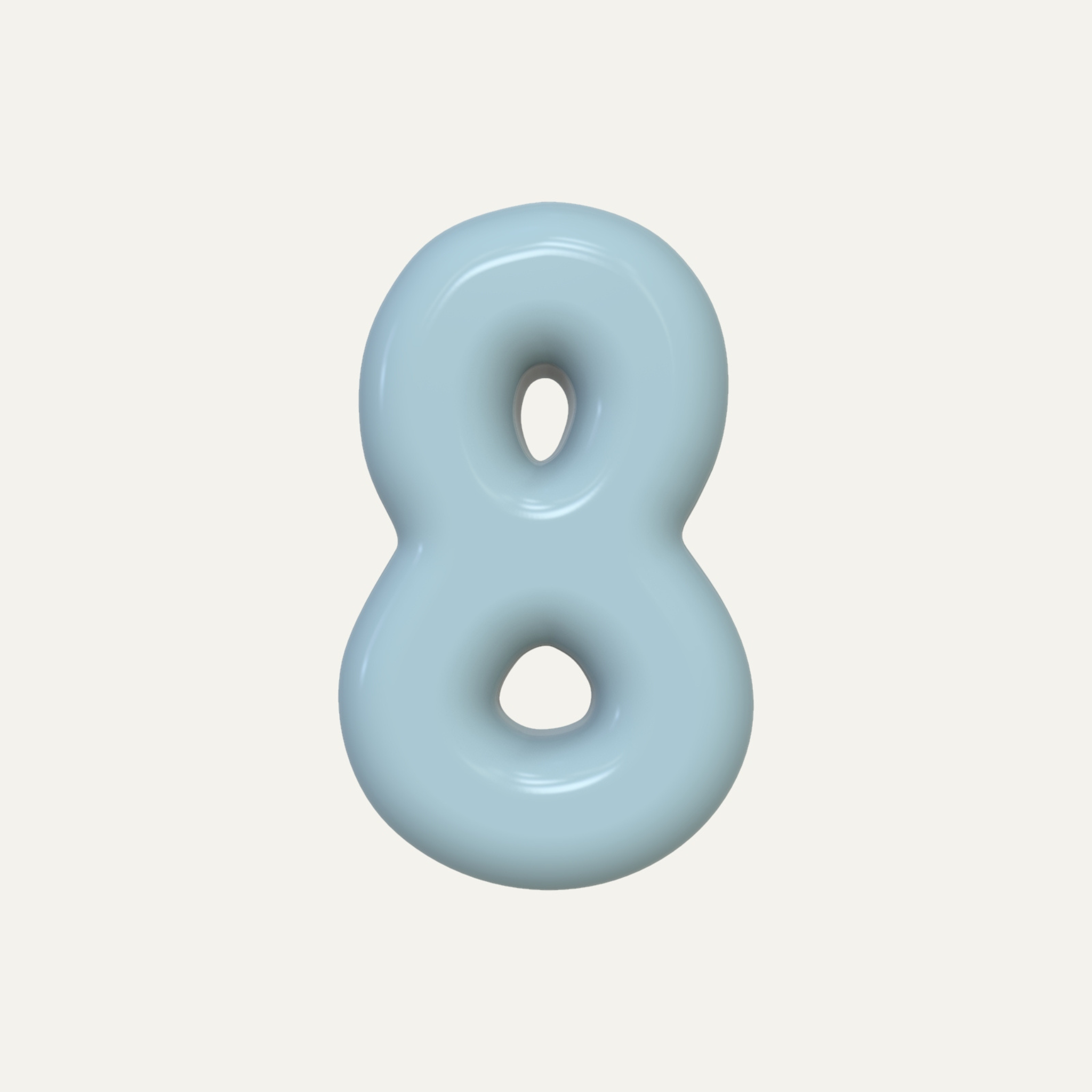 Number – handcrafted ceramic decor