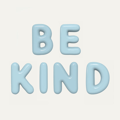 Phrase BE KIND - handcrafted ceramic decor
