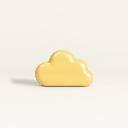 Cloud – handcrafted ceramic decor in Soft yellow