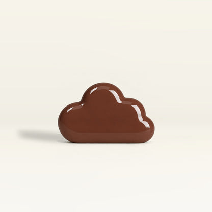 Cloud – handcrafted ceramic decor in Deep chocolate brown