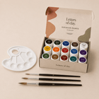 Paint set for unglazed letters