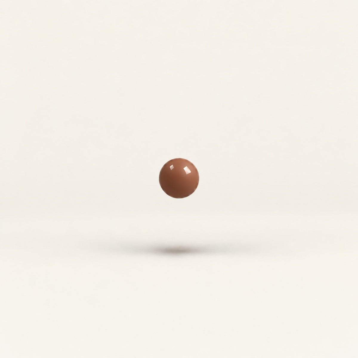 Dot – handcrafted ceramic decor in Deep chocolate brown