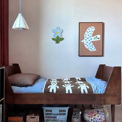Ceramic Blue Flower – handcrafted wall decor
