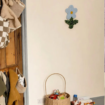 Ceramic Blue Flower – handcrafted wall decor