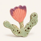 Ceramic Red Flower – handcrafted wall decor