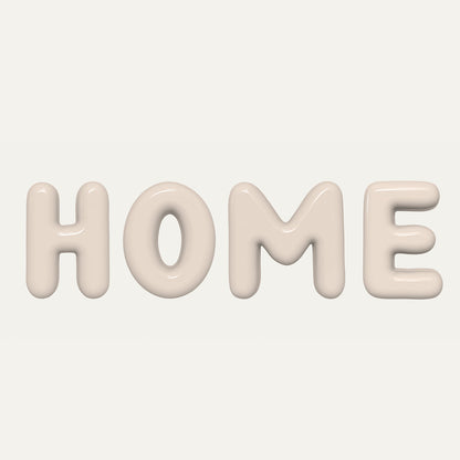 Word HOME - handcrafted ceramic decor