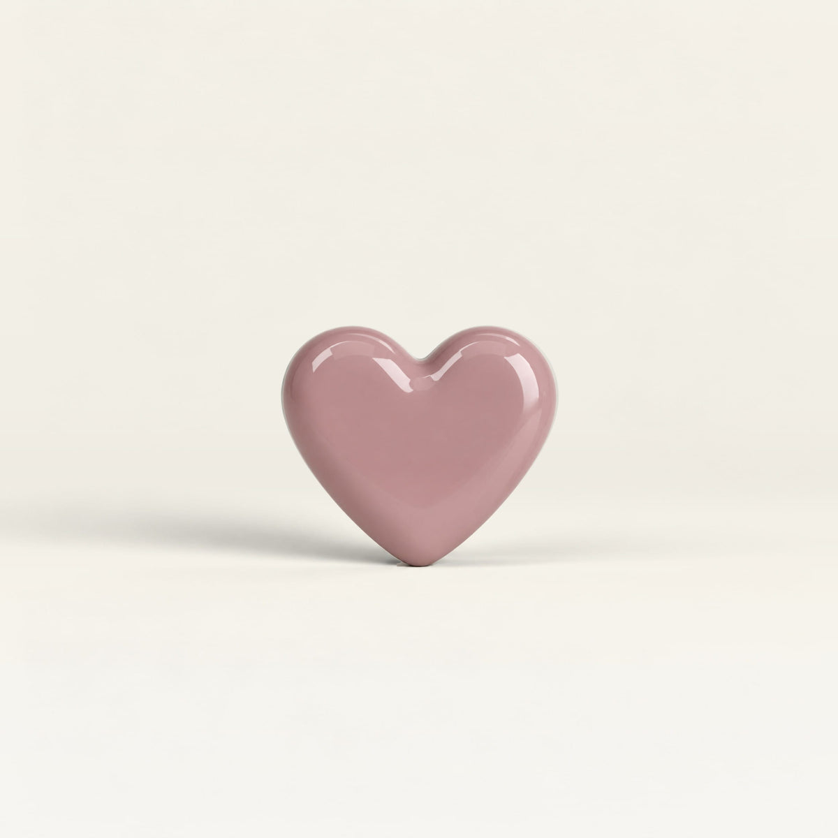 Heart – handcrafted ceramic decor in Dusty rose