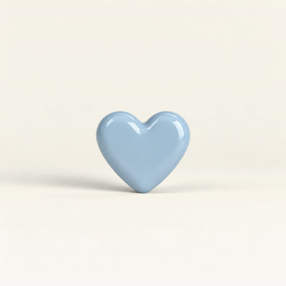 Heart – handcrafted ceramic decor in Muted teal