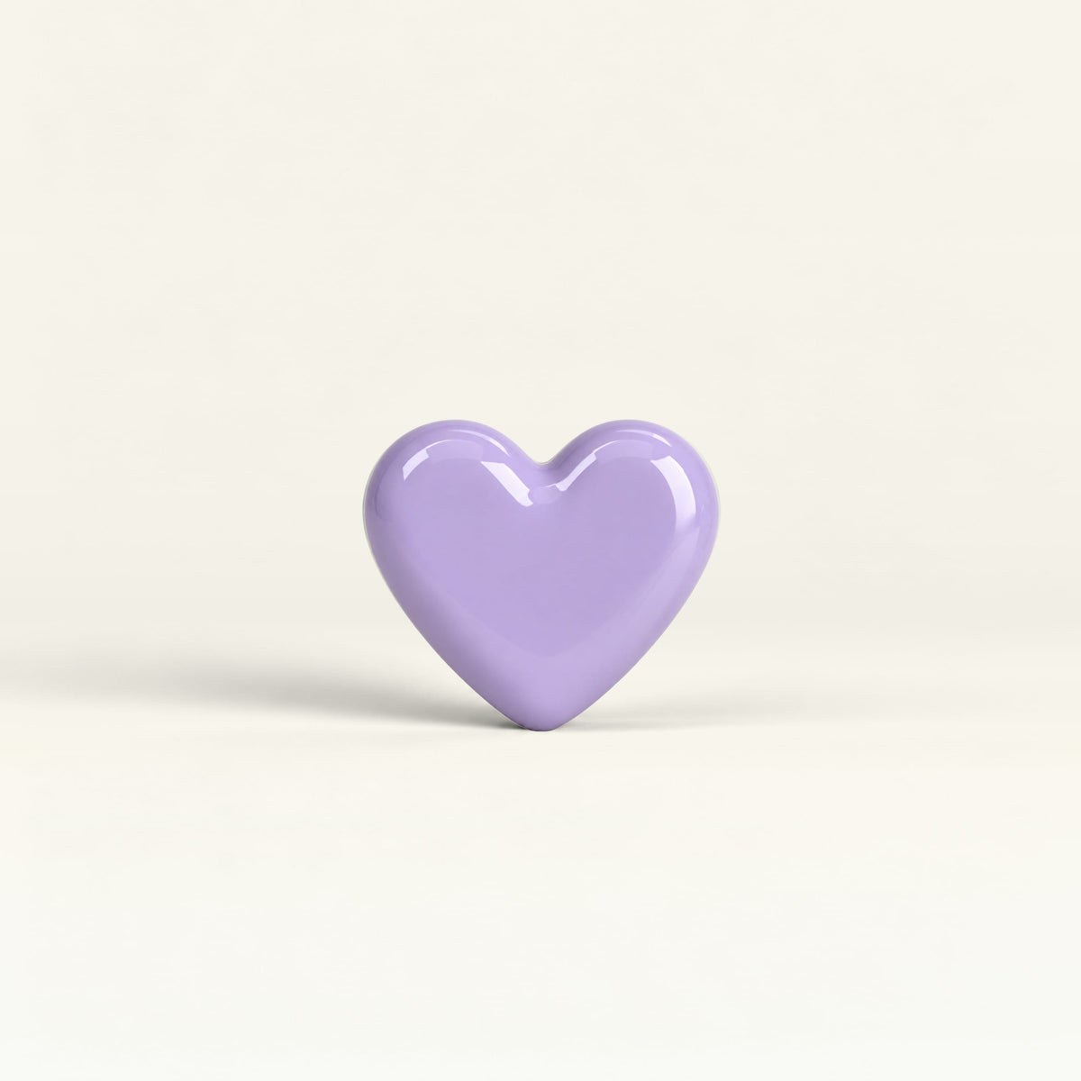 Heart – handcrafted ceramic decor in Light lavender purple