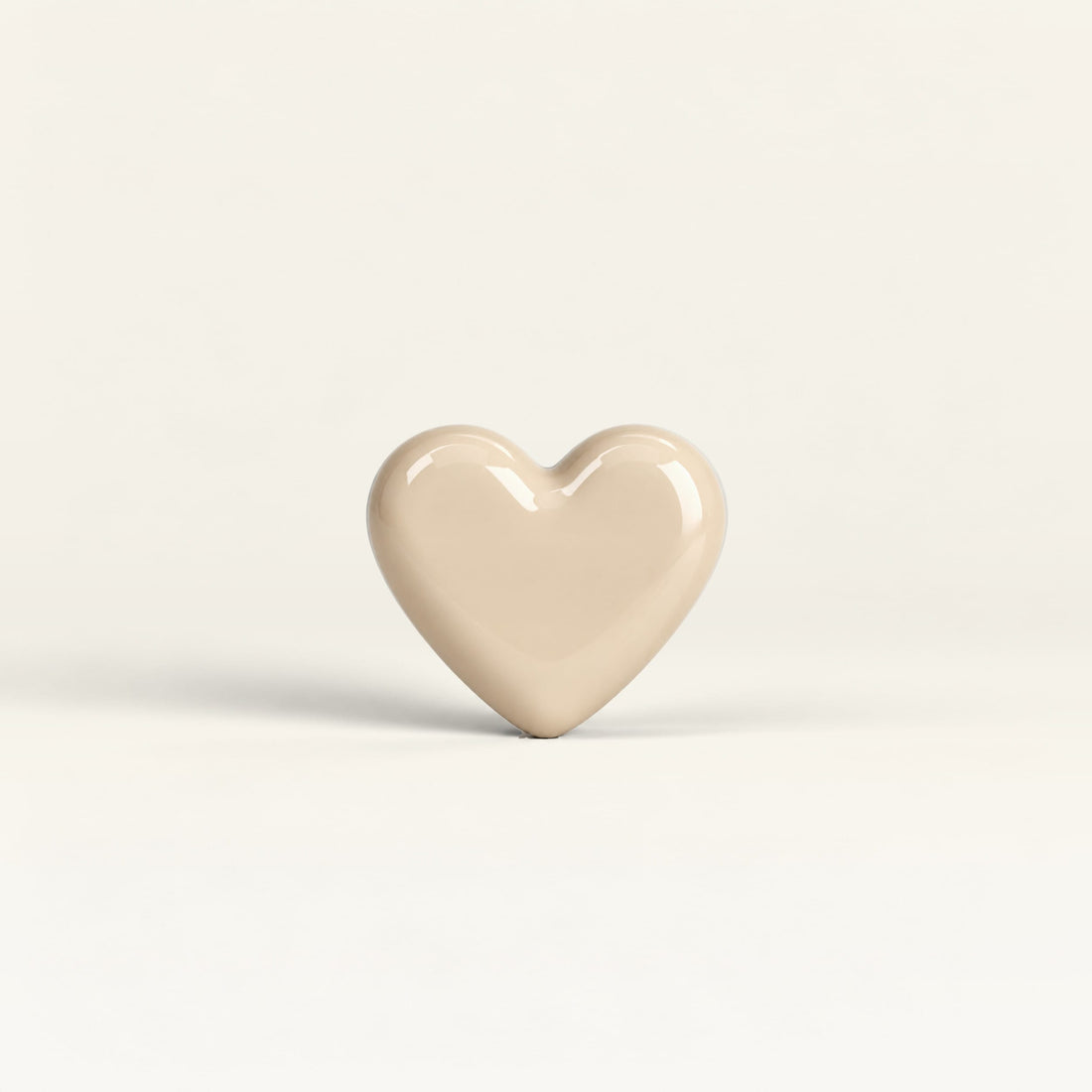 Heart – handcrafted ceramic decor in Light beige