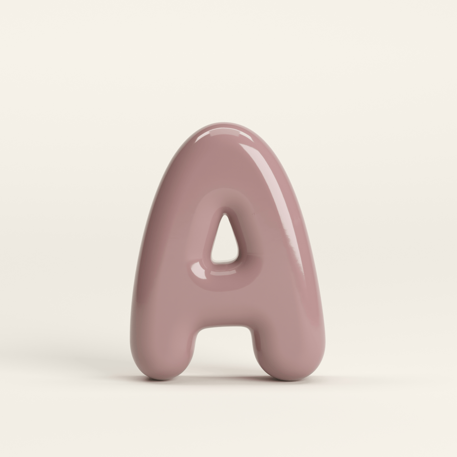 Letter A – handcrafted ceramic decor