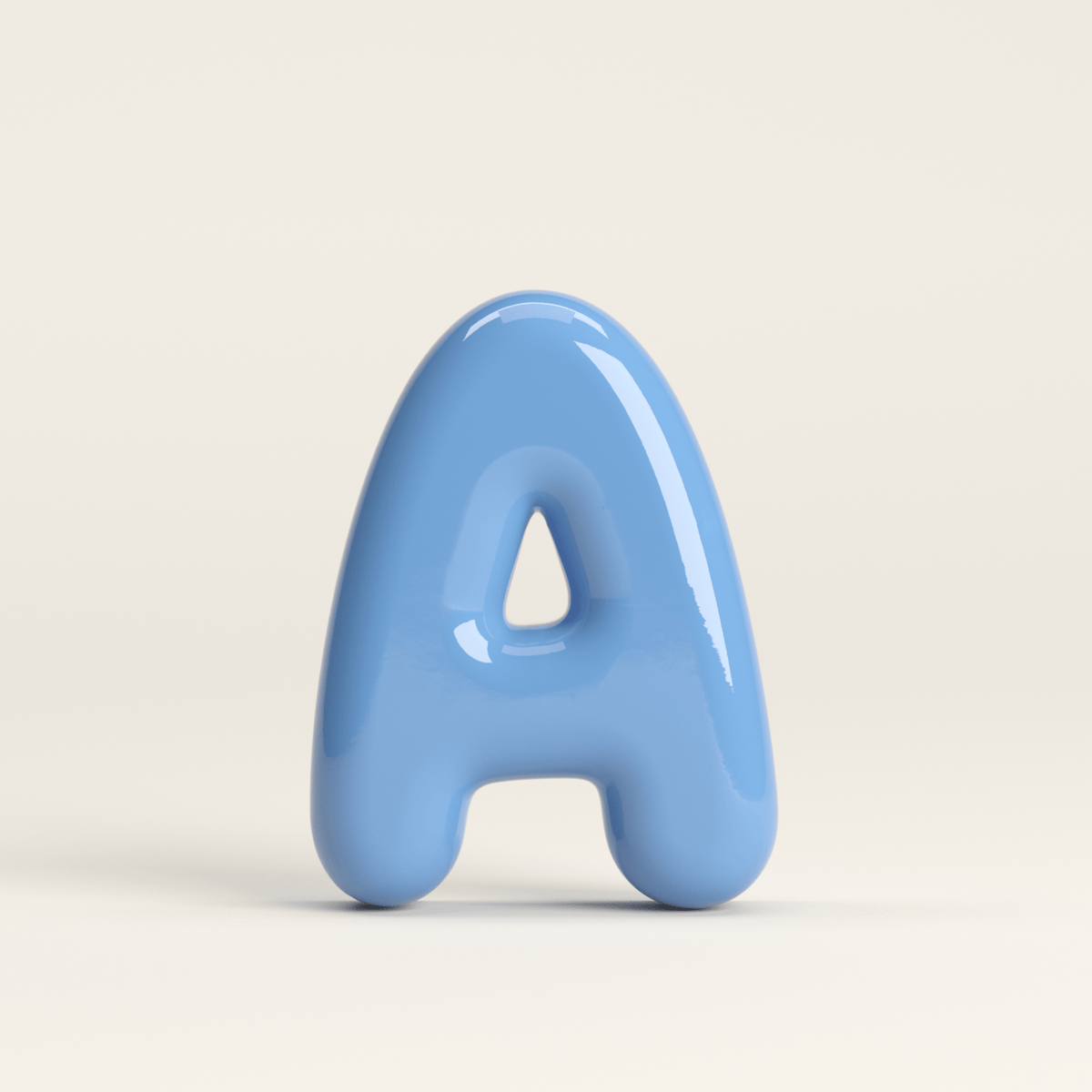 Letter A – handcrafted ceramic decor