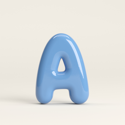 Letter A – handcrafted ceramic decor