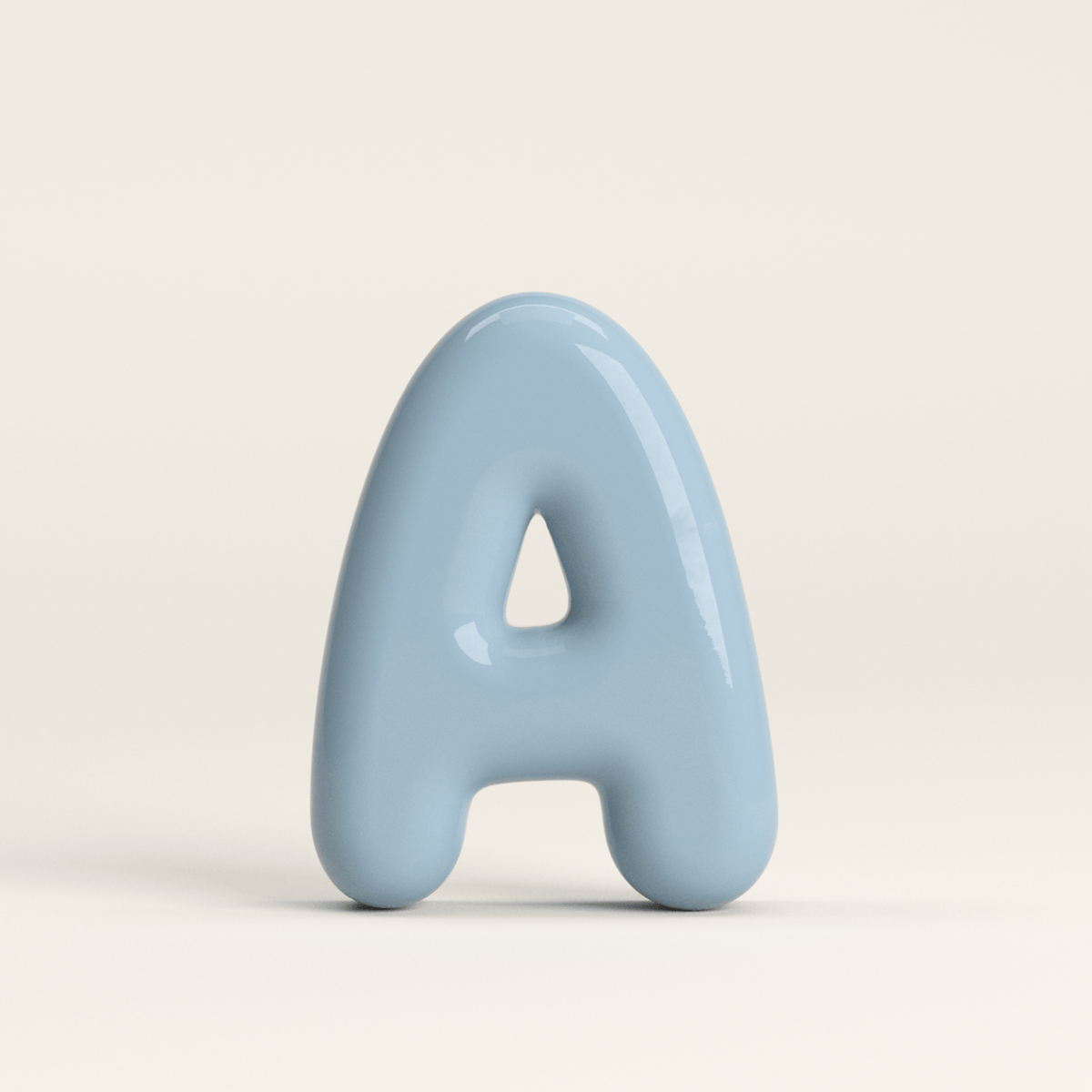 Letter A – handcrafted ceramic decor