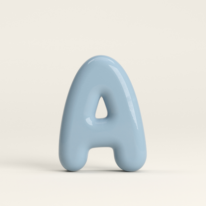 Letter A – handcrafted ceramic decor