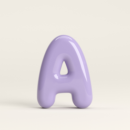 Letter A – handcrafted ceramic decor