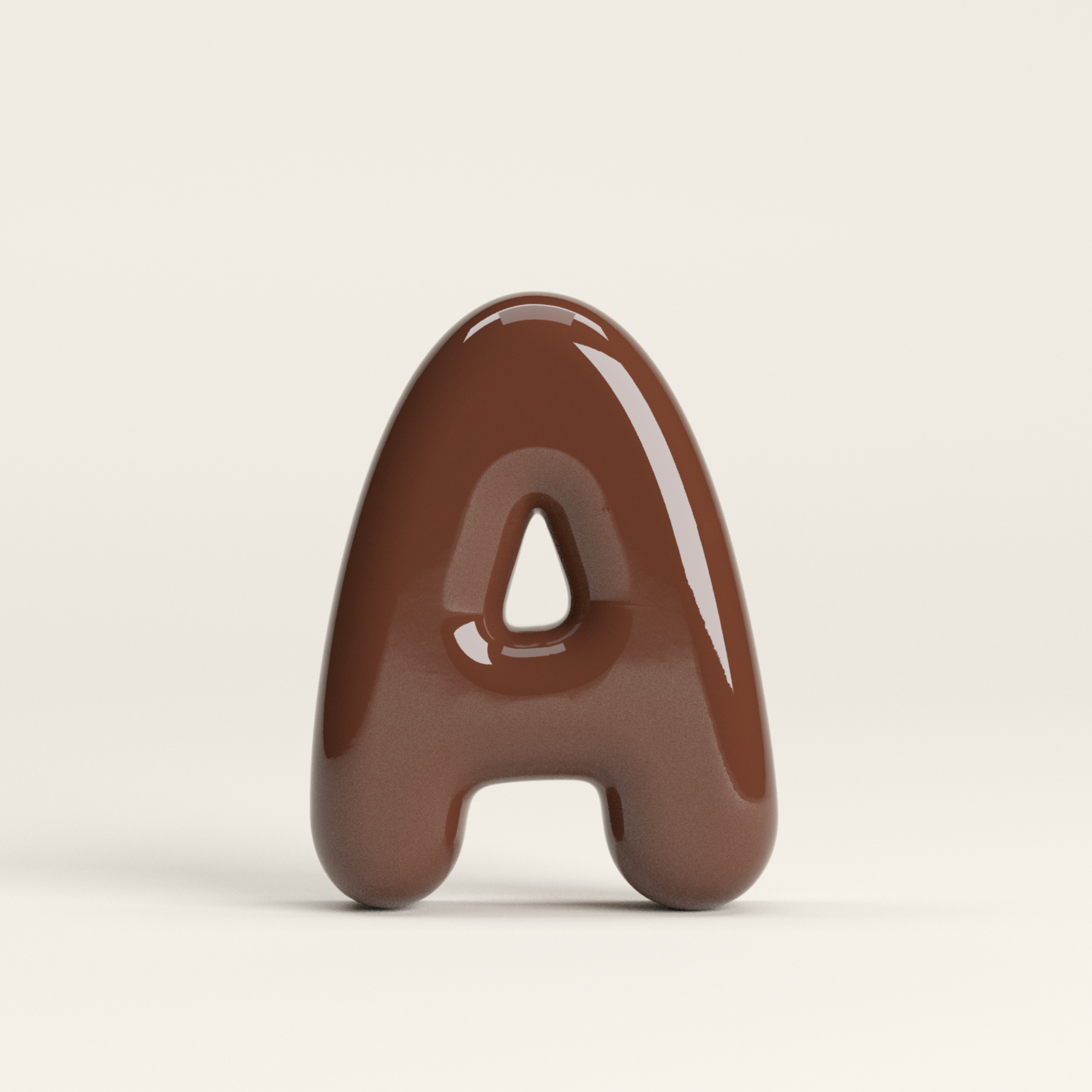 Letter A – handcrafted ceramic decor