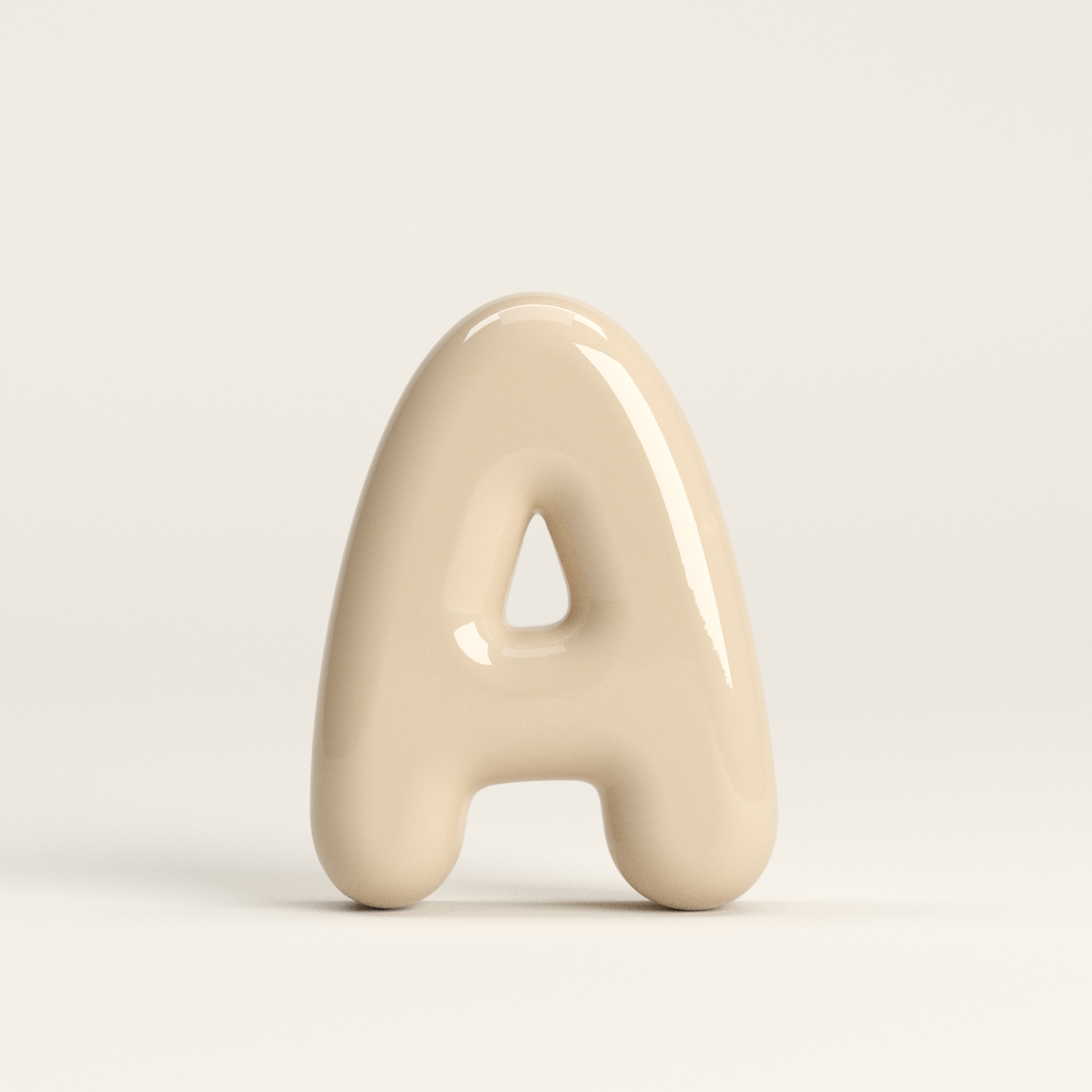 Letter A – handcrafted ceramic decor