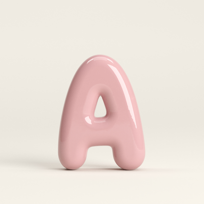 Letter A – handcrafted ceramic decor