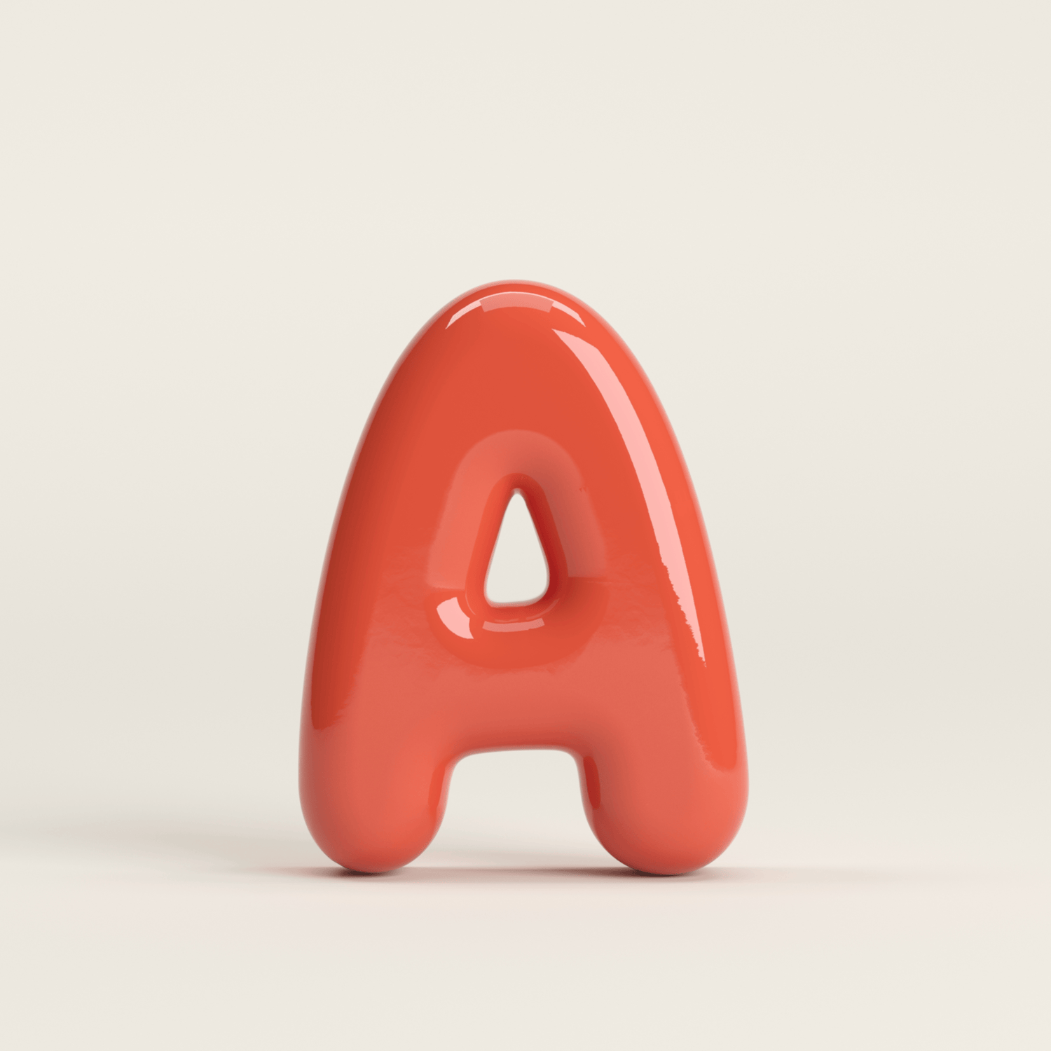 Letter A – handcrafted ceramic decor