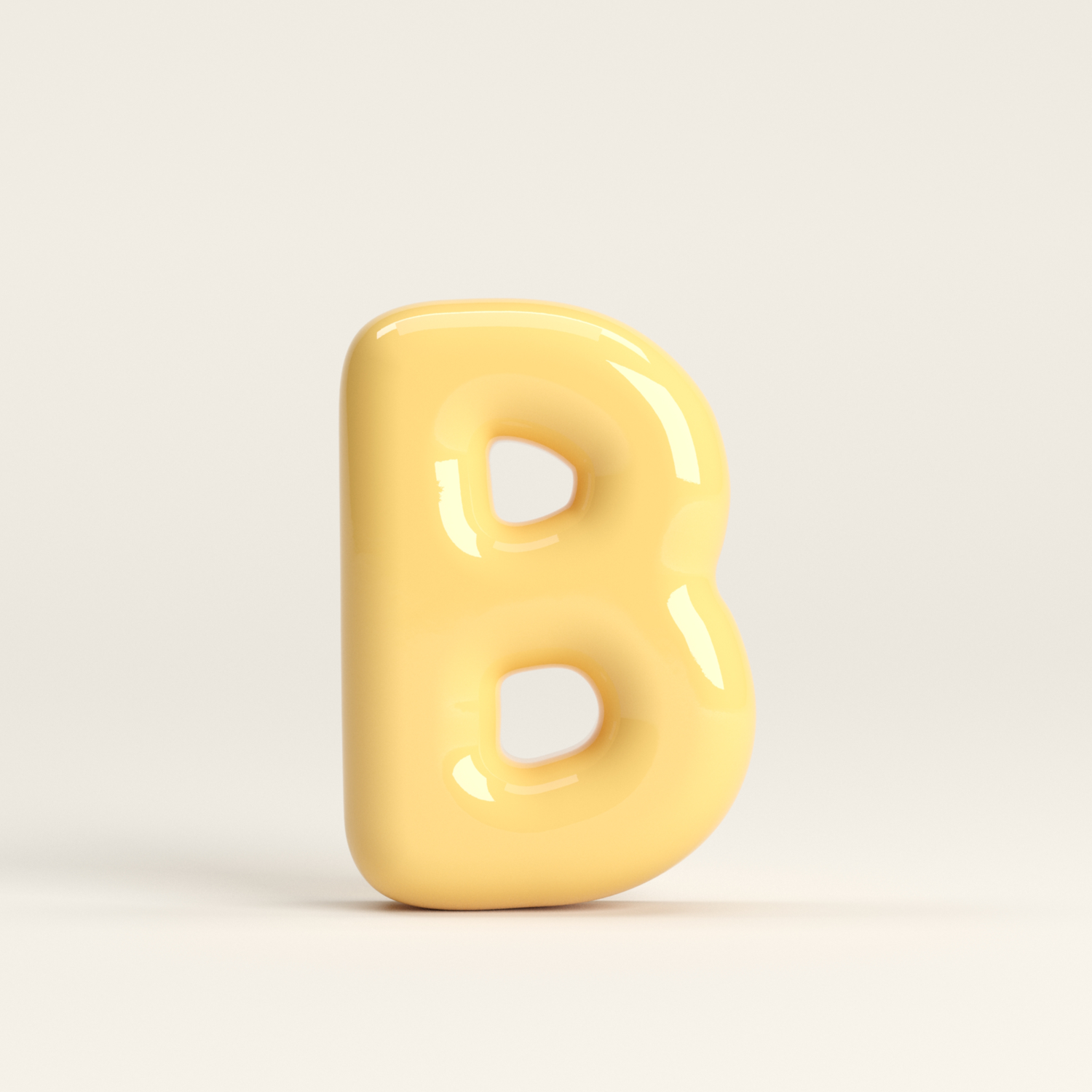 Letter B – handcrafted ceramic decor