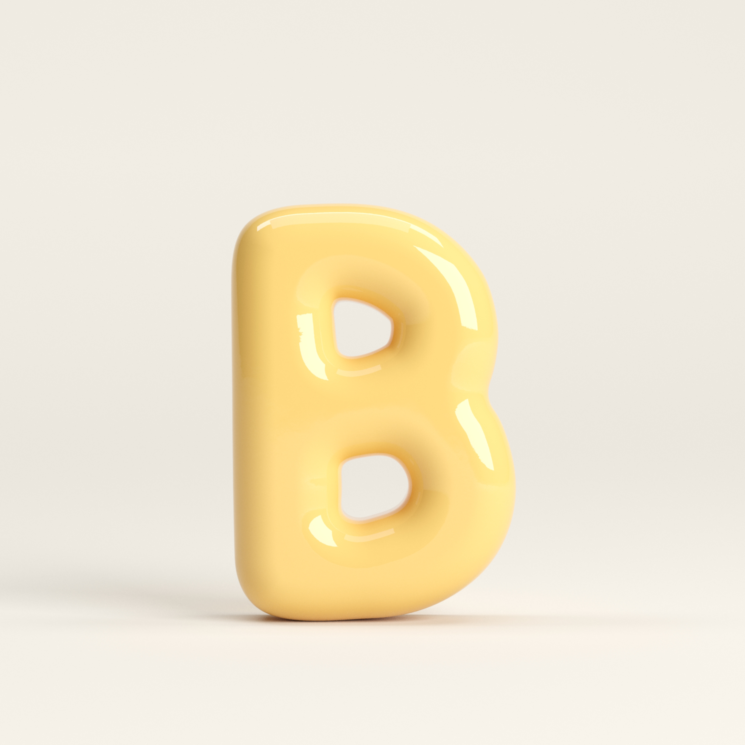 Letter B – handcrafted ceramic decor
