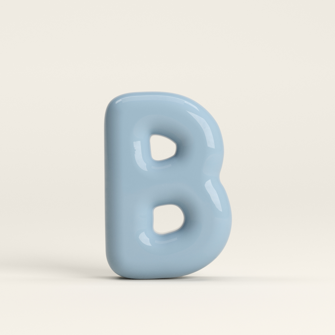 Letter B – handcrafted ceramic decor