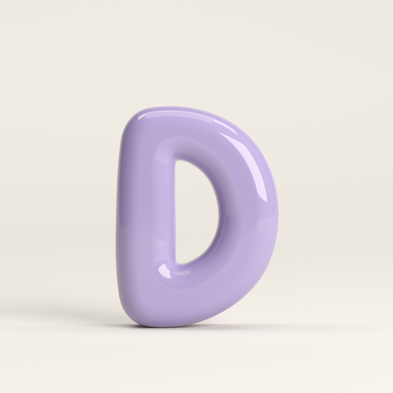 Letter D – handcrafted ceramic decor