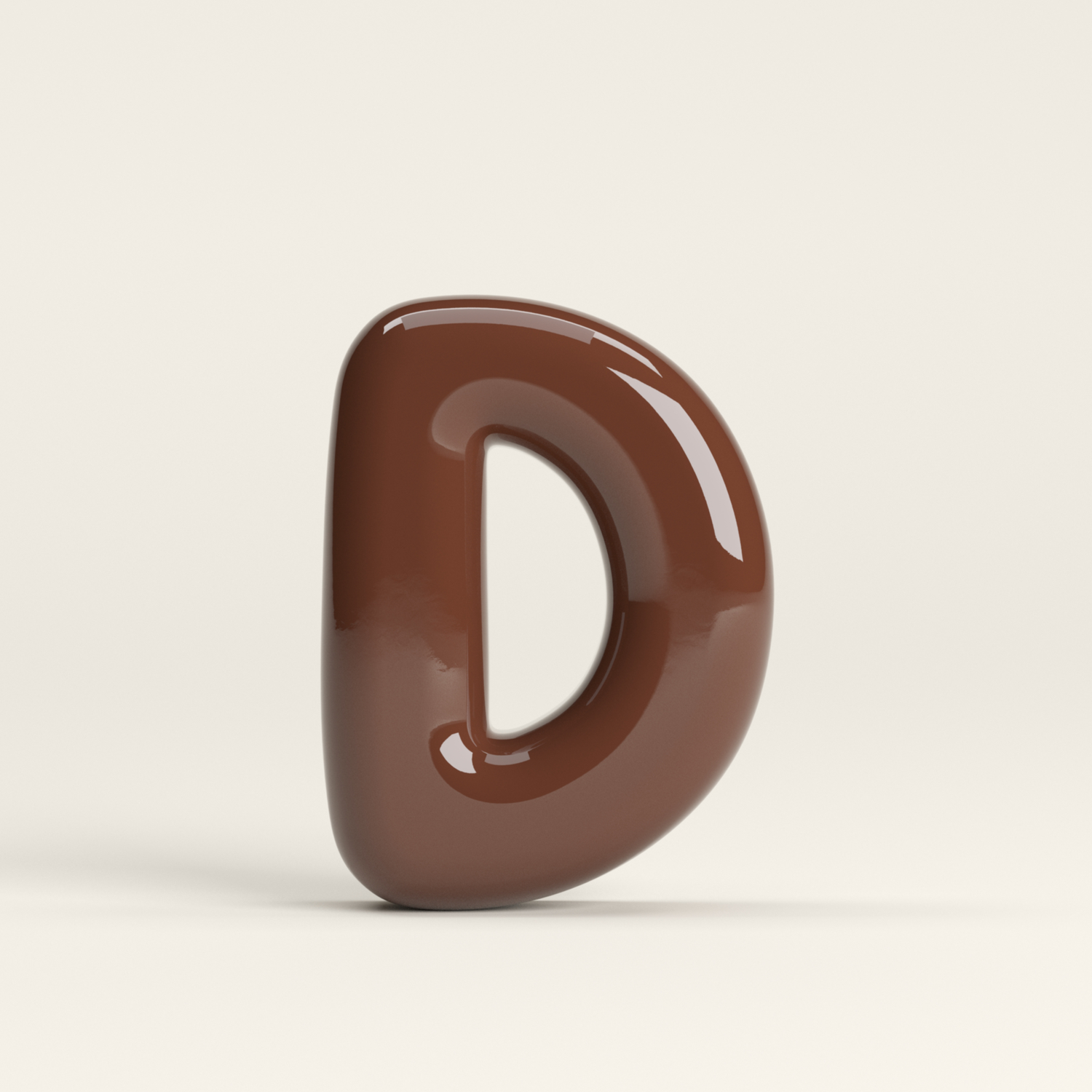 Letter D – handcrafted ceramic decor