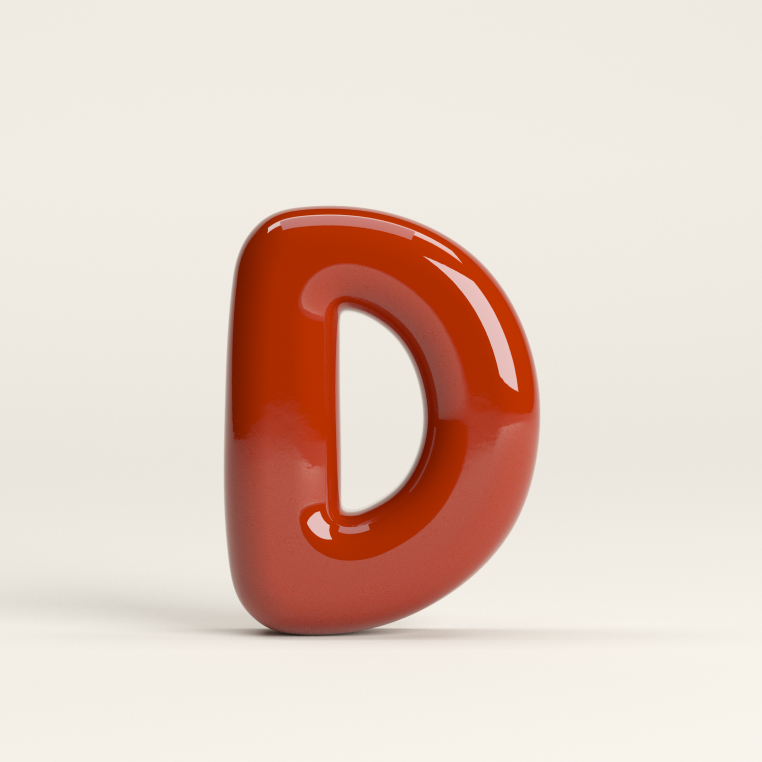 Letter D – handcrafted ceramic decor