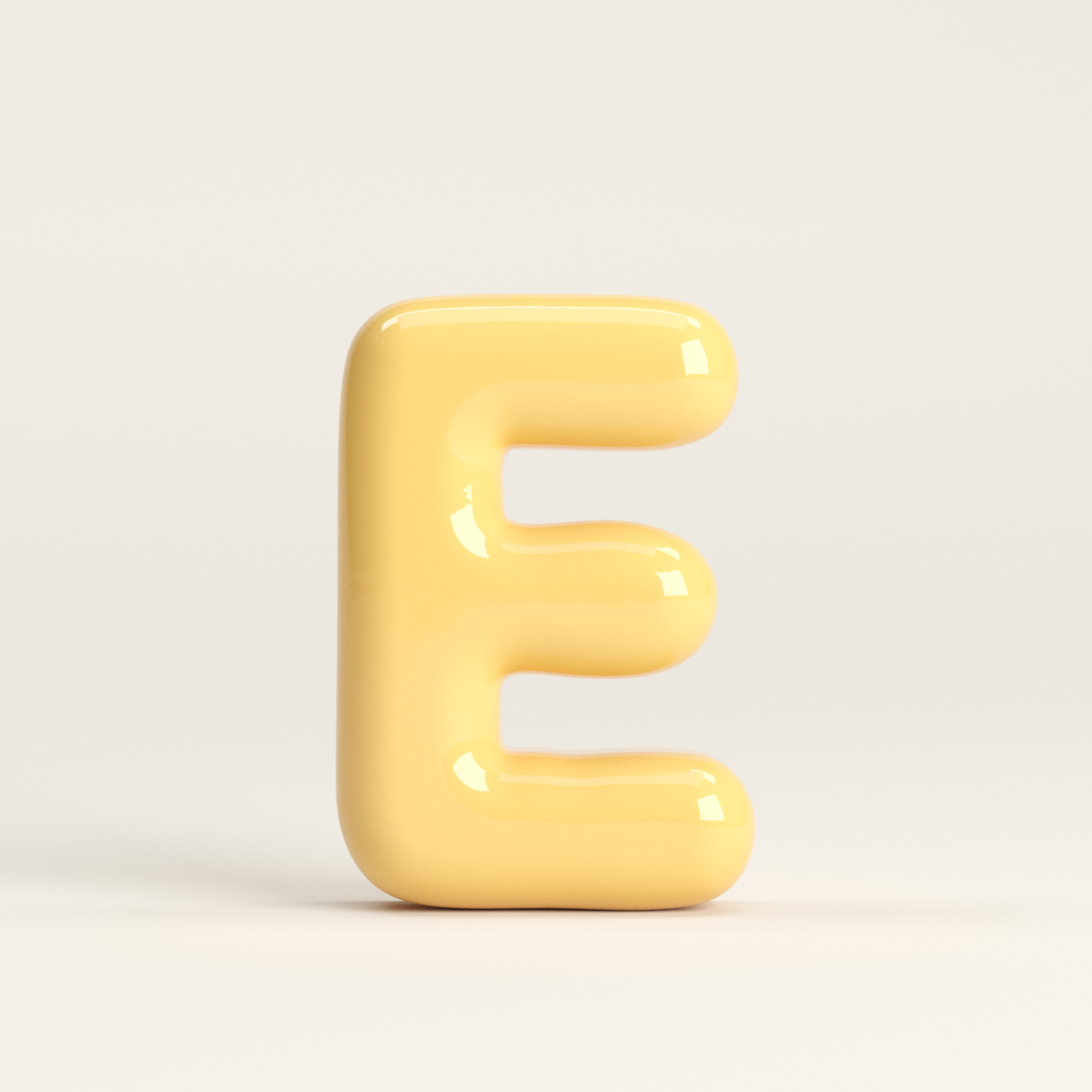 Letter E – handcrafted ceramic decor