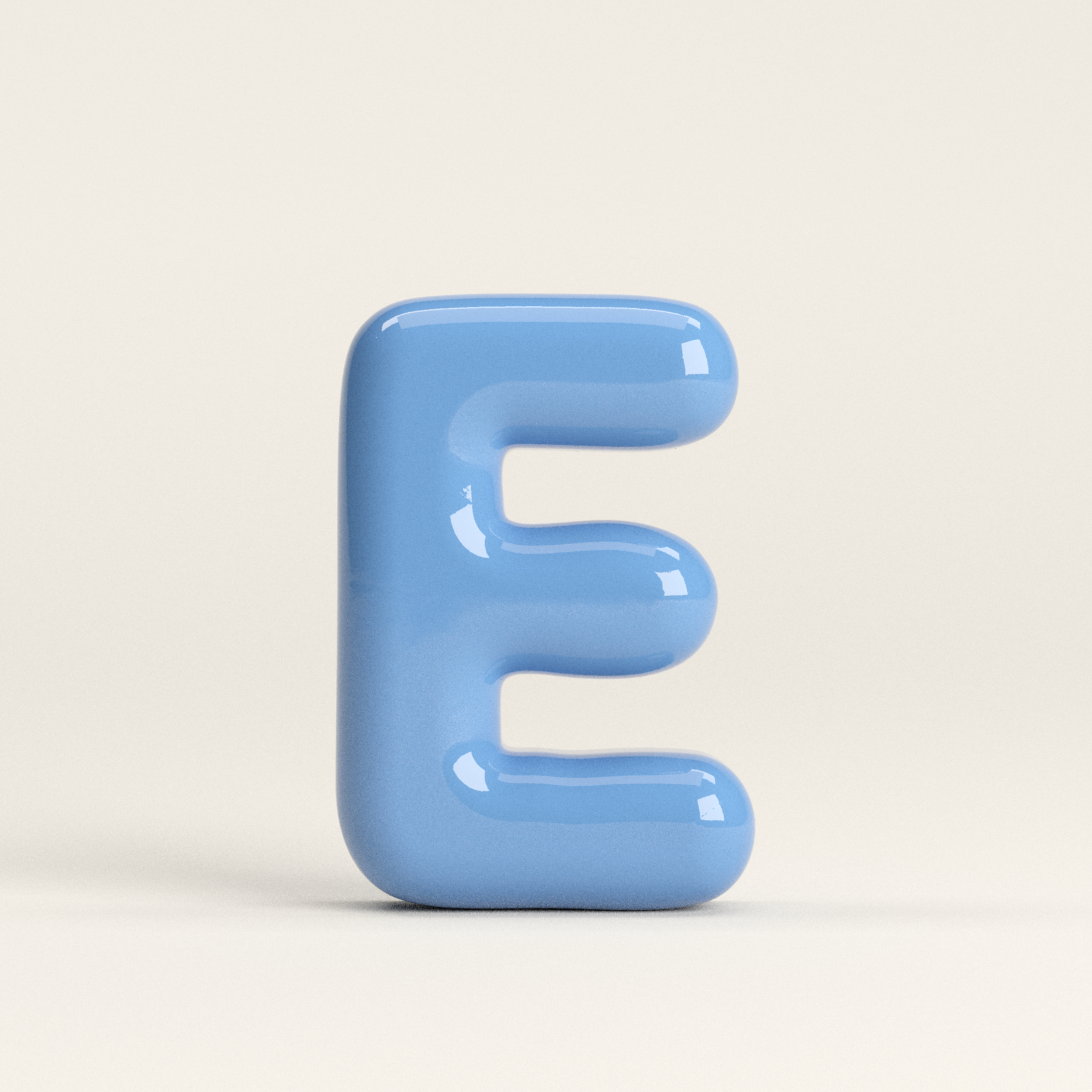 Letter E – handcrafted ceramic decor