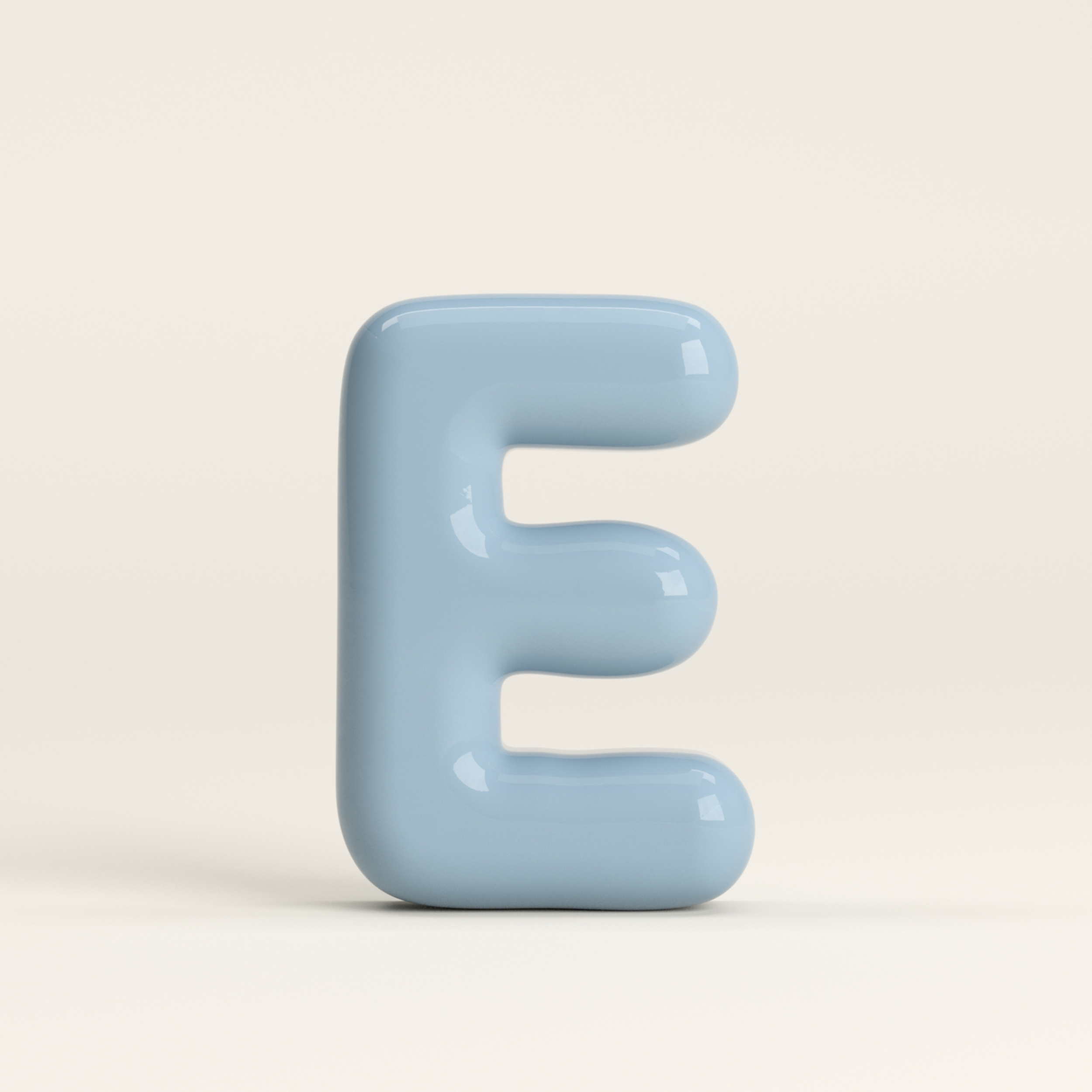 Letter E – handcrafted ceramic decor