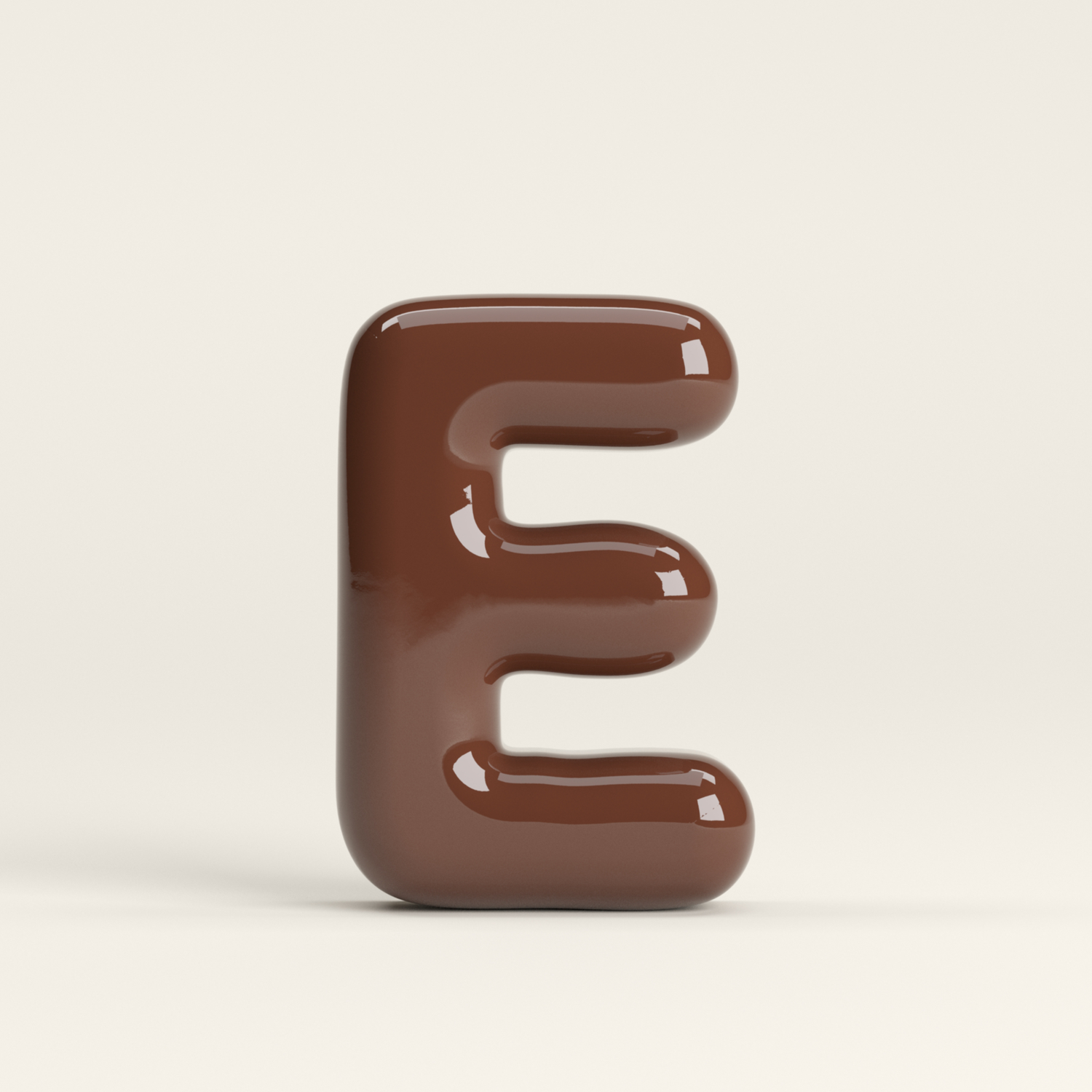 Letter E – handcrafted ceramic decor
