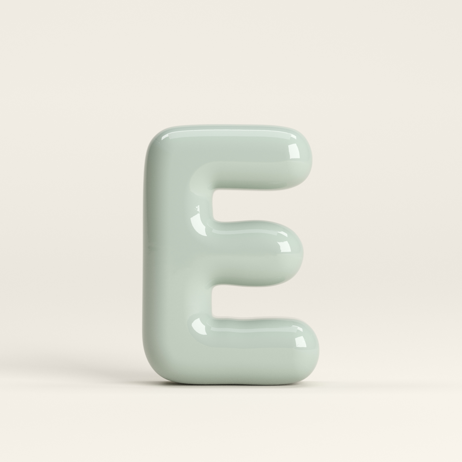 Letter E – handcrafted ceramic decor