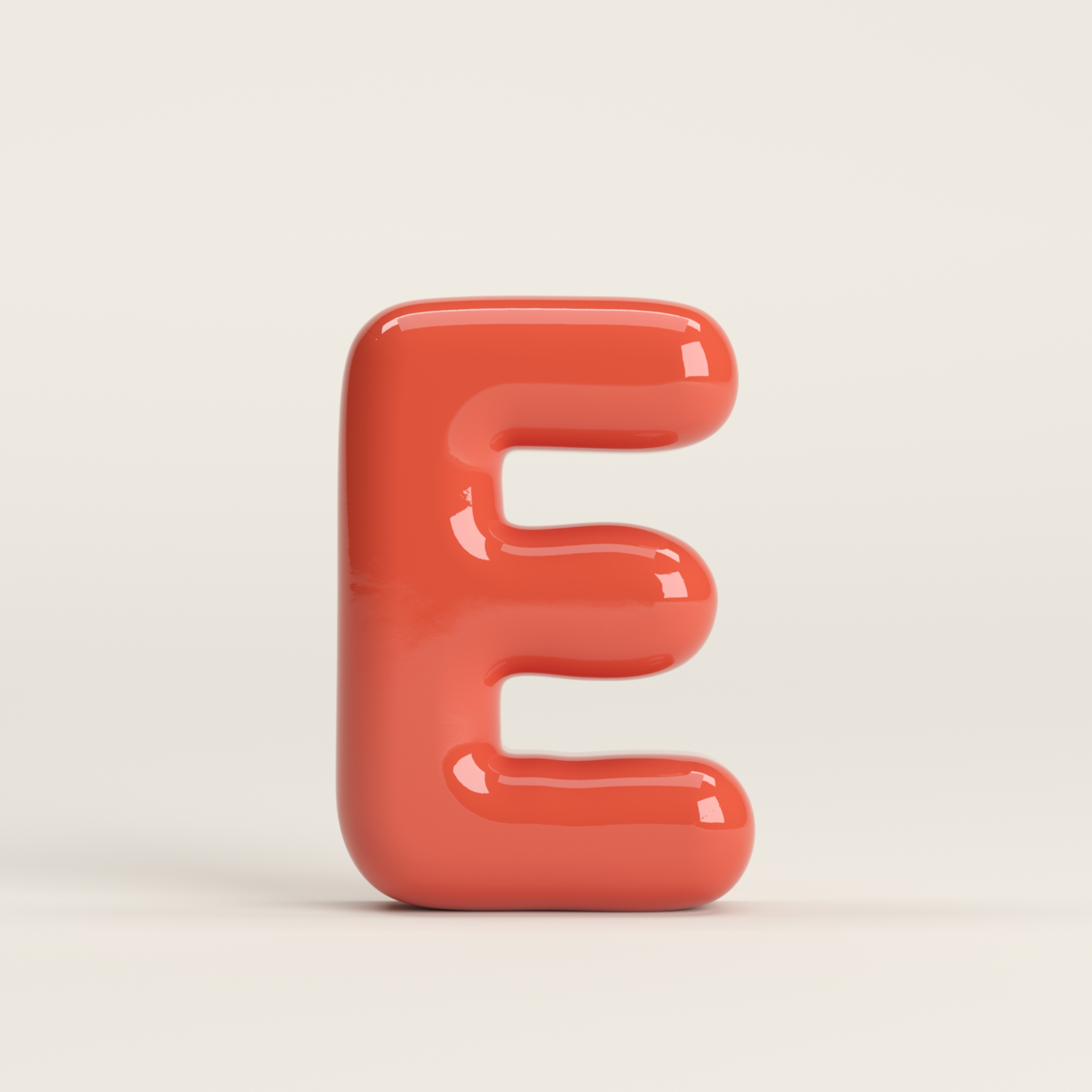 Letter E – handcrafted ceramic decor