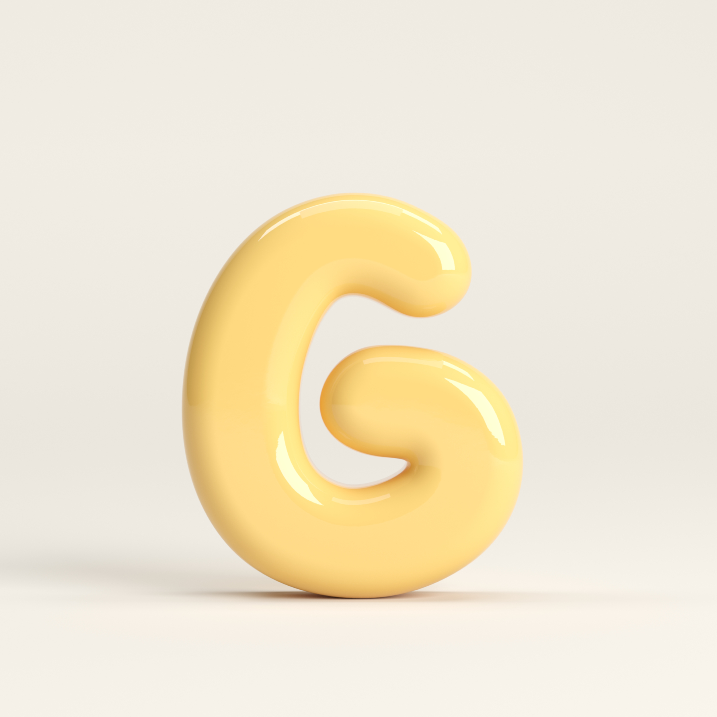 Letter G – handcrafted ceramic decor