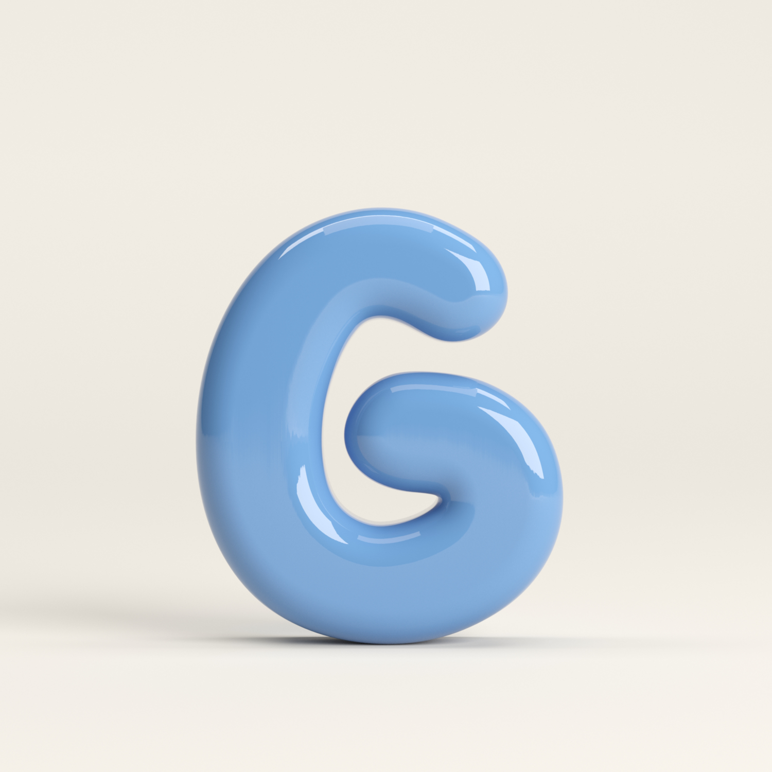 Letter G – handcrafted ceramic decor