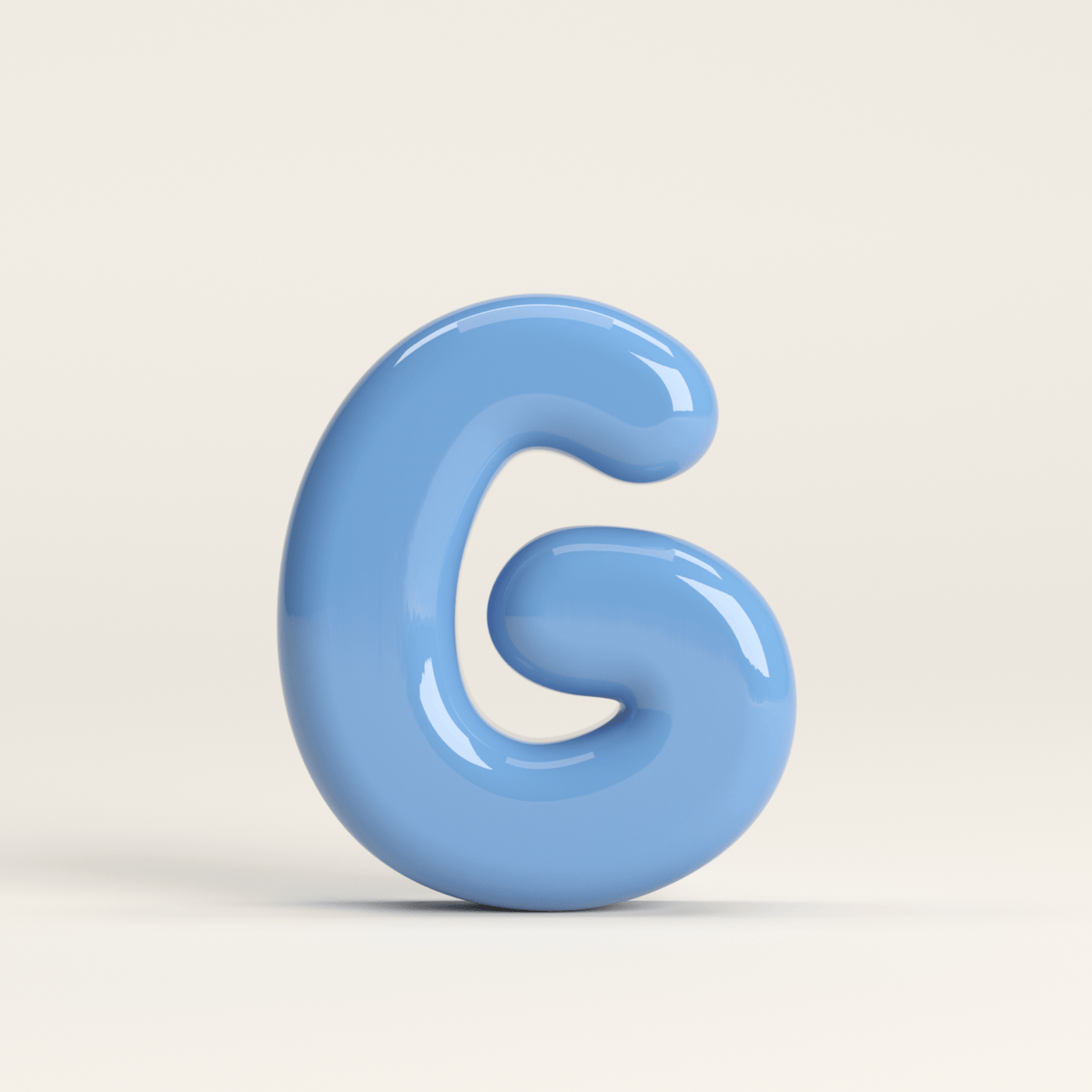 Letter G – handcrafted ceramic decor