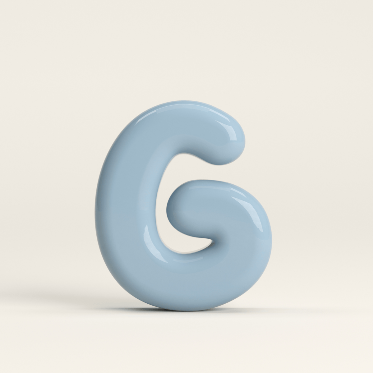 Letter G – handcrafted ceramic decor