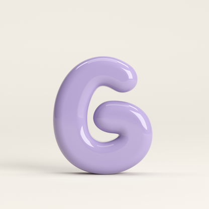 Letter G – handcrafted ceramic decor