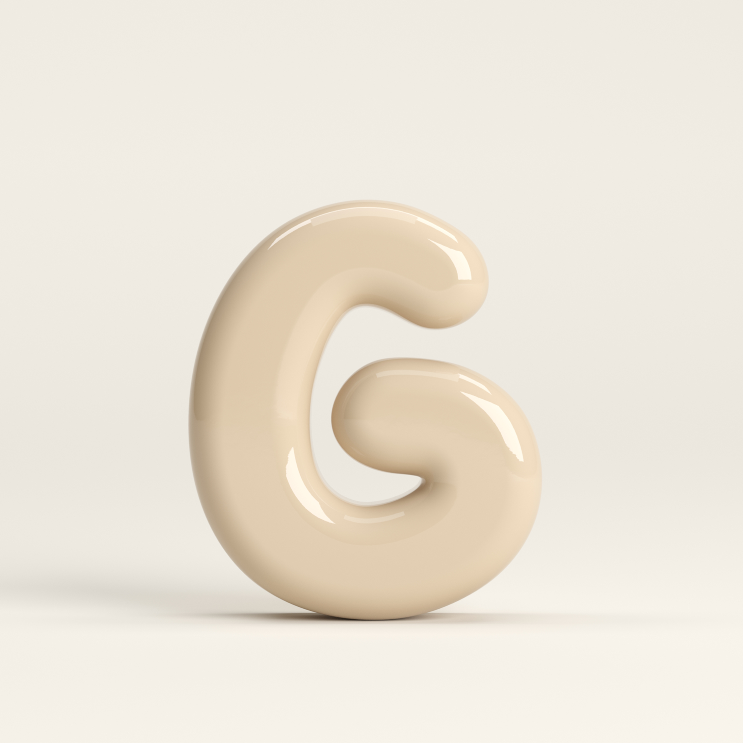 Letter G – handcrafted ceramic decor