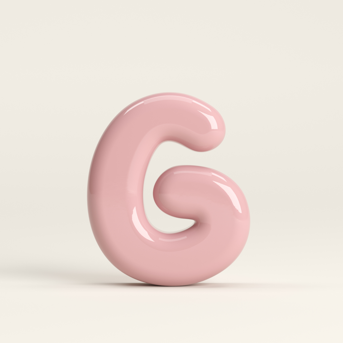 Letter G – handcrafted ceramic decor