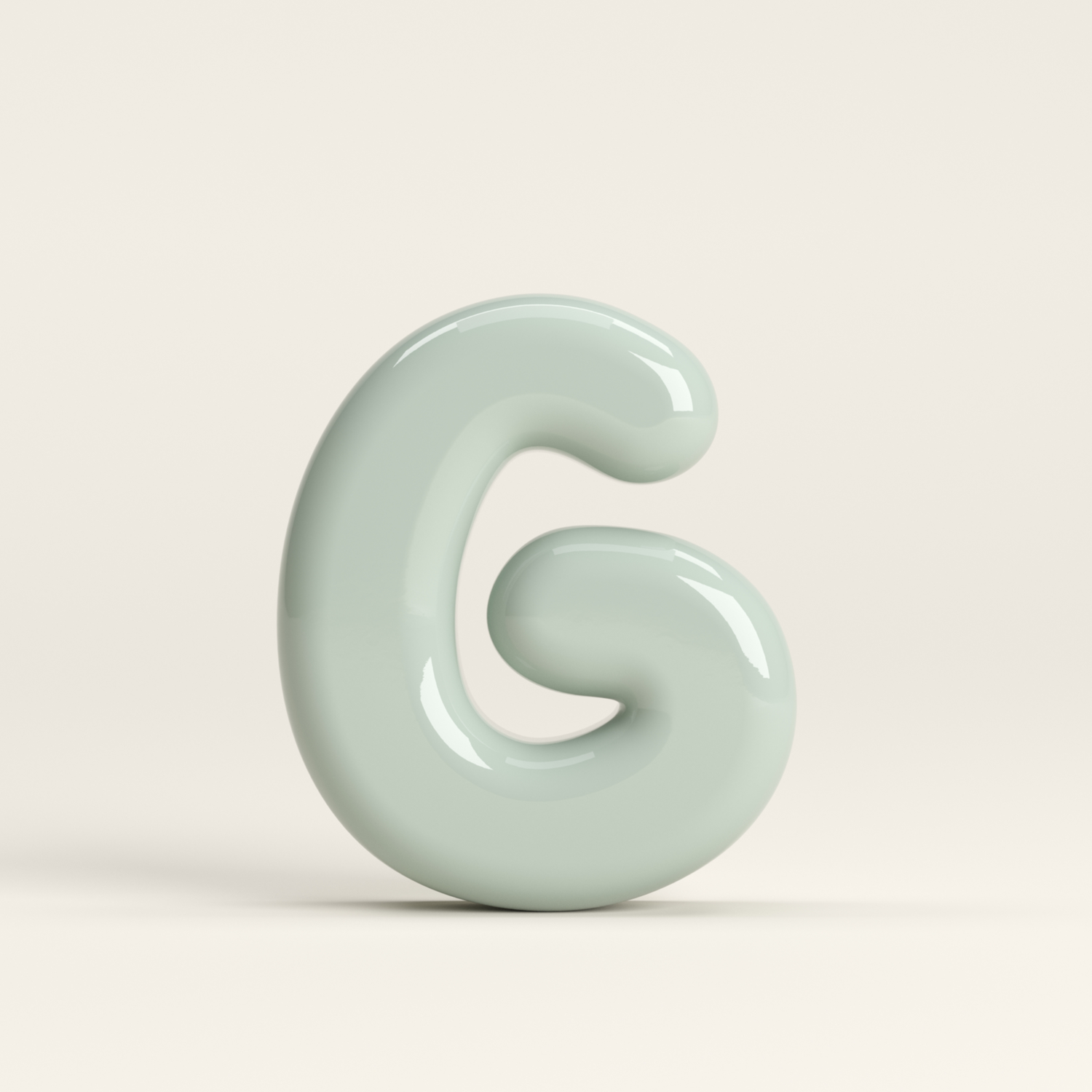 Letter G – handcrafted ceramic decor