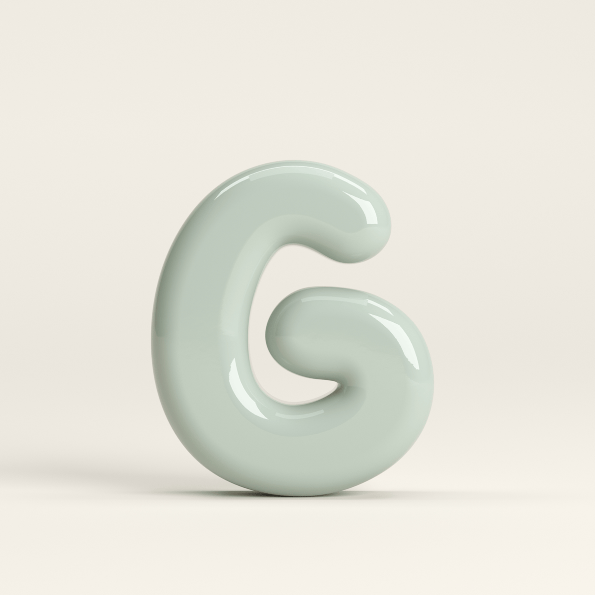 Letter G – handcrafted ceramic decor