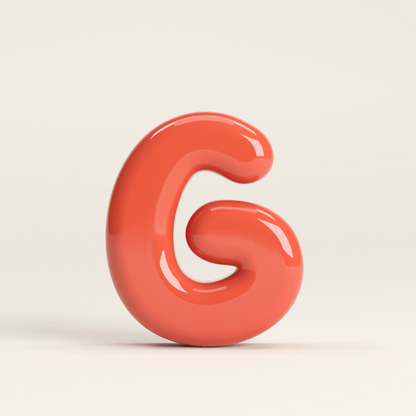 Letter G – handcrafted ceramic decor