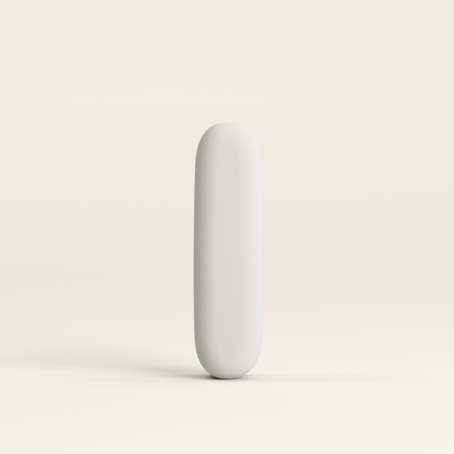 Letter I –  Unglazed ceramic decor