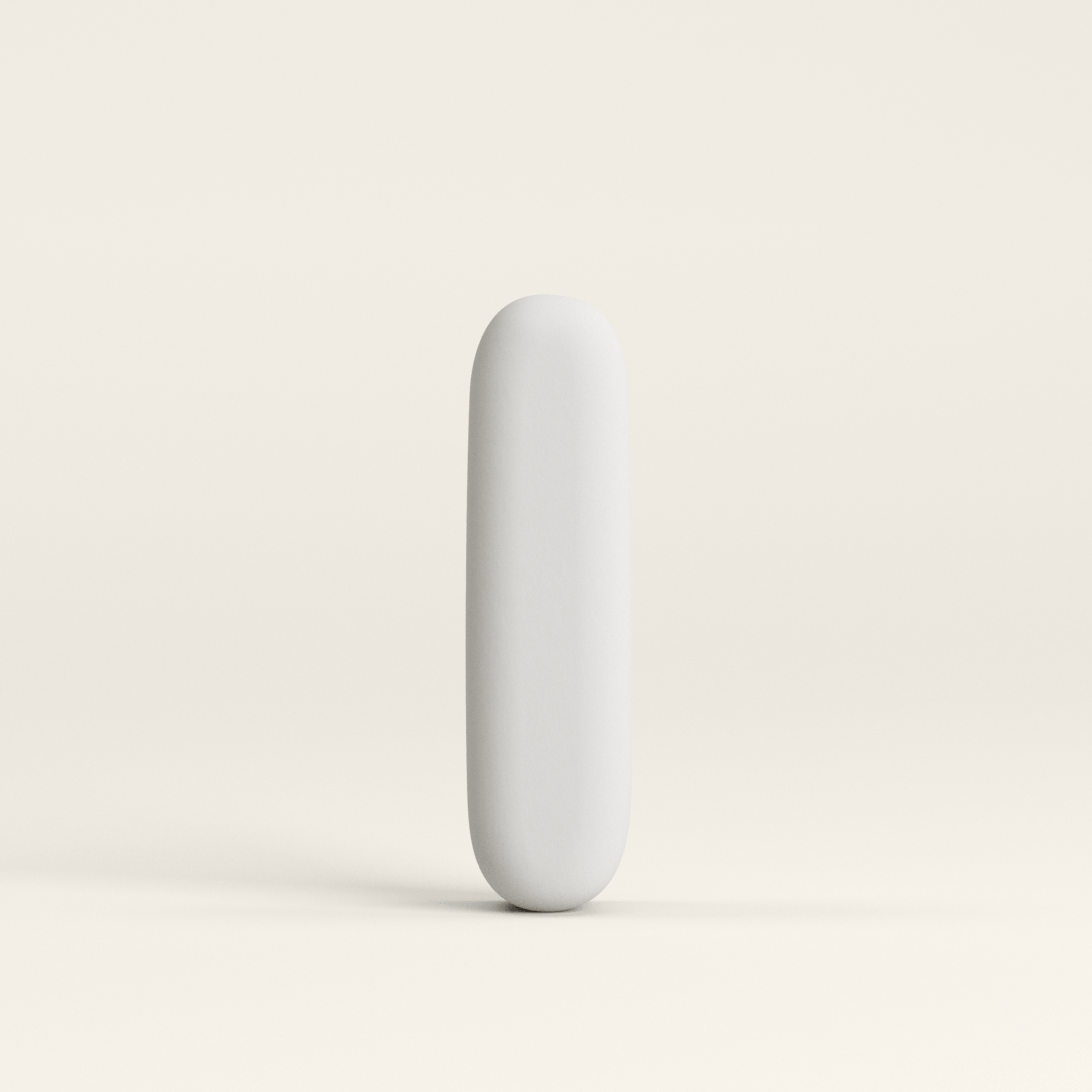 Letter I –  Unglazed ceramic decor